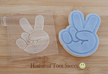 Load image into Gallery viewer, Hand Peace Sign Embosser / Cutter - Made in the UK with Love  from House of Toot Sweet - Just £6! Shop now at House of Toot Sweet
