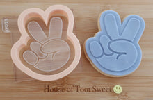 Load image into Gallery viewer, Hand Peace Sign Embosser / Cutter - Made in the UK with Love  from House of Toot Sweet - Just £6! Shop now at House of Toot Sweet
