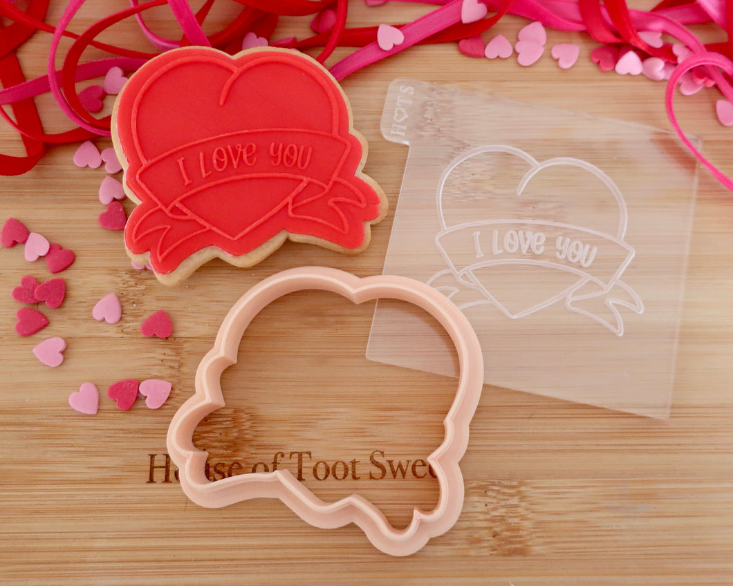 I Love You With Banner Embosser / Cutter - Made in the UK with Love  from House of Toot Sweet - Just £6! Shop now at House of Toot Sweet