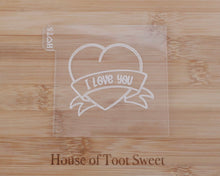 Load image into Gallery viewer, I Love You With Banner Embosser / Cutter - Made in the UK with Love  from House of Toot Sweet - Just £6! Shop now at House of Toot Sweet
