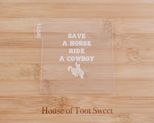 Load image into Gallery viewer, Save A Horse Ride A Cowboy Embosser - Made in the UK with Love  from House of Toot Sweet - Just £6.50! Shop now at House of Toot Sweet
