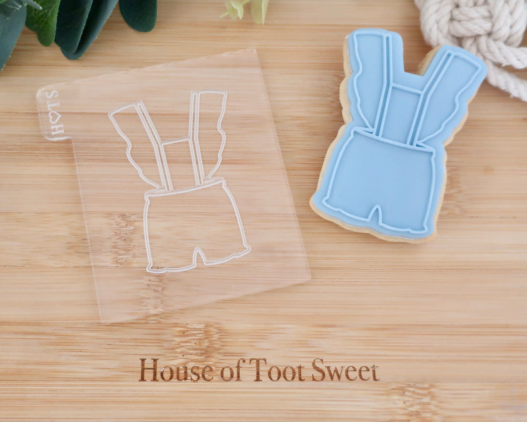 Baby Frill Dungarees Embosser / Cutter - Made in the UK with Love  from House of Toot Sweet - Just £5.50! Shop now at House of Toot Sweet