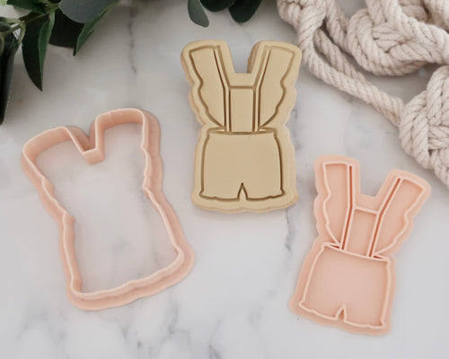 Baby Frill Dungarees Stamp / Cutter - Made in the UK with Love  from House of Toot Sweet - Just £5! Shop now at House of Toot Sweet