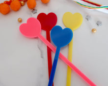 Load image into Gallery viewer, Love hearts Drink Stirrers - Made in the UK with Love  from House of Toot Sweet - Just £5! Shop now at House of Toot Sweet
