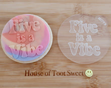 Load image into Gallery viewer, Five is a Vibe Embosser - Made in the UK with Love  from House of Toot Sweet - Just £6! Shop now at House of Toot Sweet
