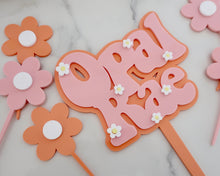 Load image into Gallery viewer, Groovy Retro Hippie Flower Power Personalised Name Cake Topper - Made in the UK with Love  from House of Toot Sweet - Just £13! Shop now at House of Toot Sweet
