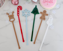 Load image into Gallery viewer, Christmas Decorations Drink Stirrer Set - Made in the UK with Love  from House of Toot Sweet - Just £7! Shop now at House of Toot Sweet
