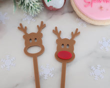 Load image into Gallery viewer, Rudolph Reindeer Drink Stirrer Set - Made in the UK with Love  from House of Toot Sweet - Just £5! Shop now at House of Toot Sweet
