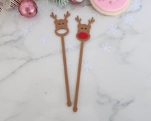 Load image into Gallery viewer, Rudolph Reindeer Drink Stirrer Set - Made in the UK with Love  from House of Toot Sweet - Just £5! Shop now at House of Toot Sweet
