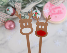 Load image into Gallery viewer, Rudolph Reindeer Drink Stirrer Set - Made in the UK with Love  from House of Toot Sweet - Just £5! Shop now at House of Toot Sweet
