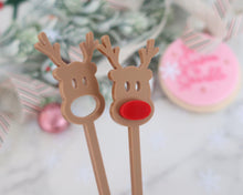 Load image into Gallery viewer, Rudolph Reindeer Drink Stirrer Set - Made in the UK with Love  from House of Toot Sweet - Just £5! Shop now at House of Toot Sweet
