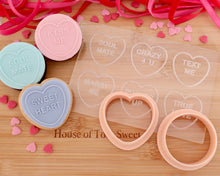 Load image into Gallery viewer, Love Heart Sweets Embosser / Cutter - Made in the UK with Love  from House of Toot Sweet - Just £6.50! Shop now at House of Toot Sweet
