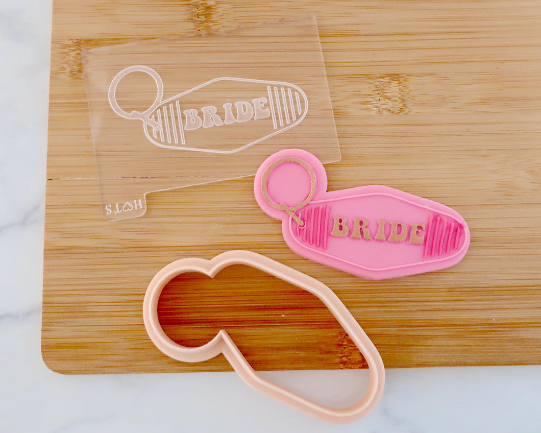 Bride - Retro Motel Key Ring Embosser / Cutter - Made in the UK with Love  from House of Toot Sweet - Just £6.50! Shop now at House of Toot Sweet