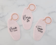 Load image into Gallery viewer, Team Bride - Retro Motel Key Ring Embosser / Cutter - Made in the UK with Love  from House of Toot Sweet - Just £6.50! Shop now at House of Toot Sweet
