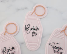 Load image into Gallery viewer, Bride with Diamond - Retro Motel Key Ring Embosser / Cutter - Made in the UK with Love  from House of Toot Sweet - Just £6.50! Shop now at House of Toot Sweet
