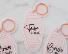 Load image into Gallery viewer, Team Bride - Retro Motel Key Ring Embosser / Cutter - Made in the UK with Love  from House of Toot Sweet - Just £6.50! Shop now at House of Toot Sweet
