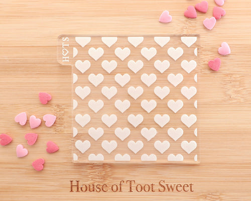 Regular Heart Texture Embosser - Made in the UK with Love  from House of Toot Sweet - Just £7! Shop now at House of Toot Sweet