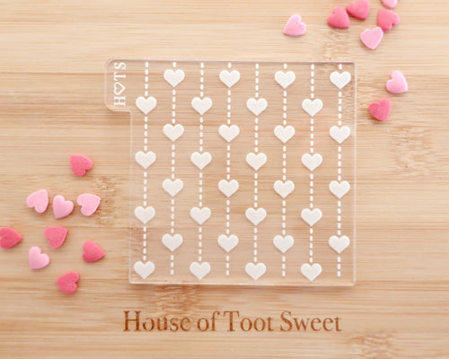 Stitched Hearts Texture Embosser - Made in the UK with Love  from House of Toot Sweet - Just £7! Shop now at House of Toot Sweet