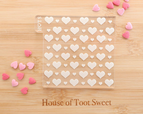 Double Hearts Texture Embosser - Made in the UK with Love  from House of Toot Sweet - Just £7! Shop now at House of Toot Sweet