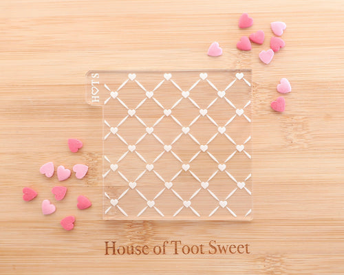 Heart Weave Texture Embosser - Made in the UK with Love  from House of Toot Sweet - Just £6.50! Shop now at House of Toot Sweet