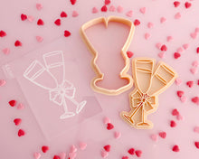 Load image into Gallery viewer, Champagne Glasses with Bow Stamp / Cutter - Made in the UK with Love  from House of Toot Sweet - Just £5.50! Shop now at House of Toot Sweet
