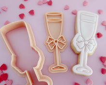 Load image into Gallery viewer, Champagne Glass with Bow Stamp / Cutter - Made in the UK with Love  from House of Toot Sweet - Just £5! Shop now at House of Toot Sweet
