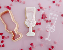 Load image into Gallery viewer, Champagne Glass with Bow Embosser / Cutter - Made in the UK with Love  from House of Toot Sweet - Just £5.50! Shop now at House of Toot Sweet
