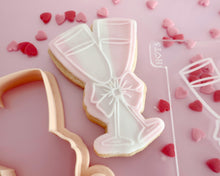 Load image into Gallery viewer, Champagne Glasses with Bow Embosser Embosser / Cutter - Made in the UK with Love  from House of Toot Sweet - Just £6! Shop now at House of Toot Sweet
