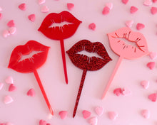 Load image into Gallery viewer, Lips - Cupcake Toppers or Charm - Made in the UK with Love  from House of Toot Sweet - Just £3.50! Shop now at House of Toot Sweet
