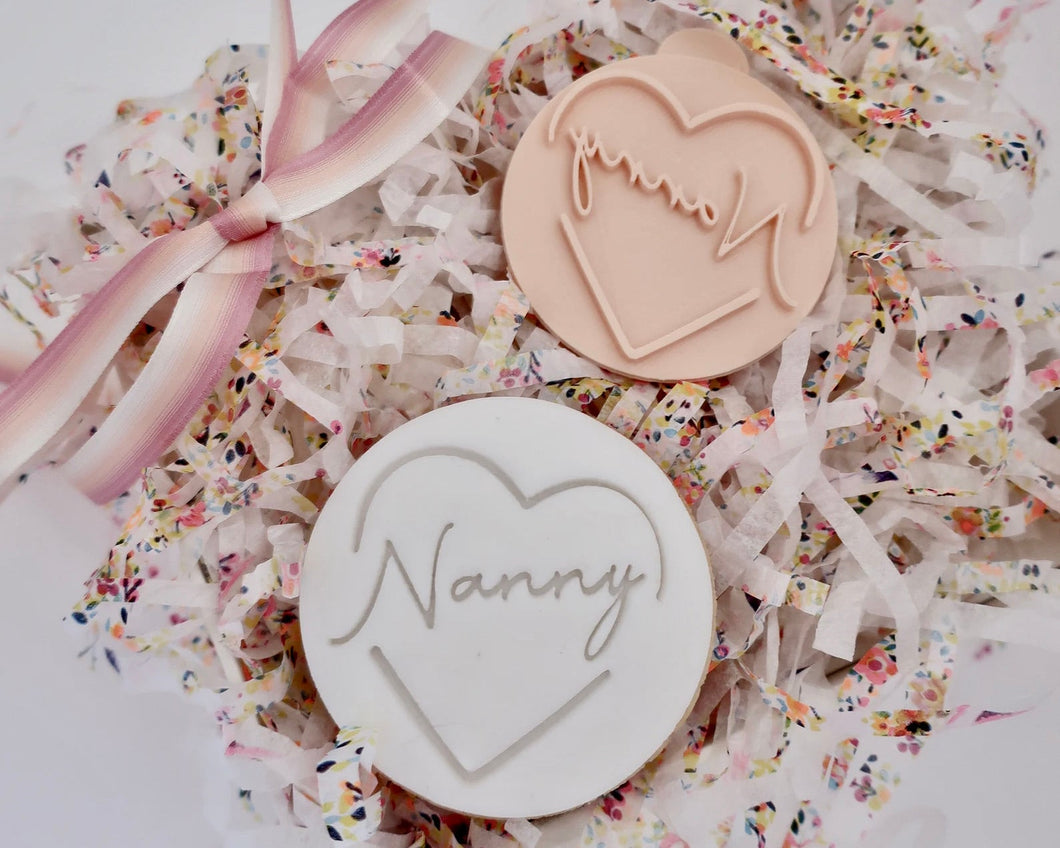 Nanny Love Heart Stamp - Made in the UK with Love  from House of Toot Sweet - Just £5! Shop now at House of Toot Sweet