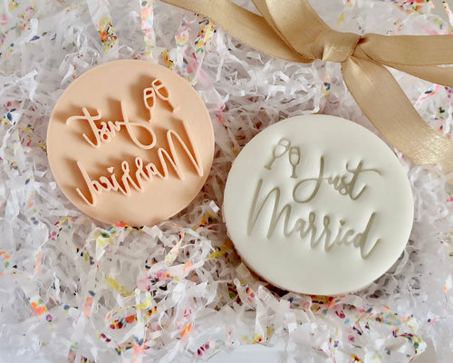 Just Married Stamp - Made in the UK with Love  from House of Toot Sweet - Just £5! Shop now at House of Toot Sweet