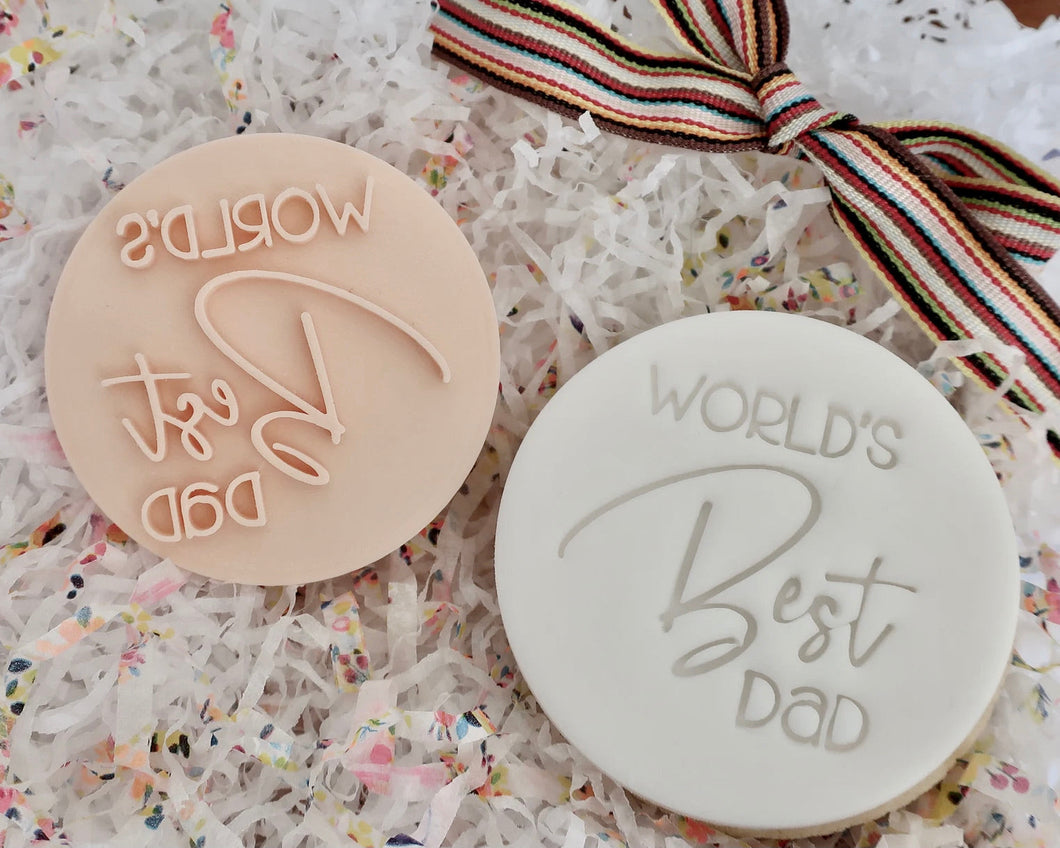 Worlds Best Dad Stamp - Made in the UK with Love  from House of Toot Sweet - Just £5! Shop now at House of Toot Sweet