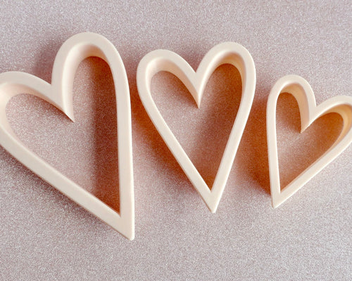 Narrow Heart Cookie Cutter - Made in the UK with Love  from House of Toot Sweet - Just £5! Shop now at House of Toot Sweet