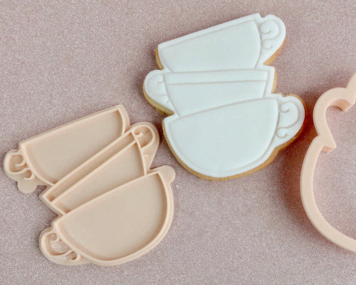 Tea Cups Cutter / Stamp - Made in the UK with Love  from House of Toot Sweet - Just £5.50! Shop now at House of Toot Sweet