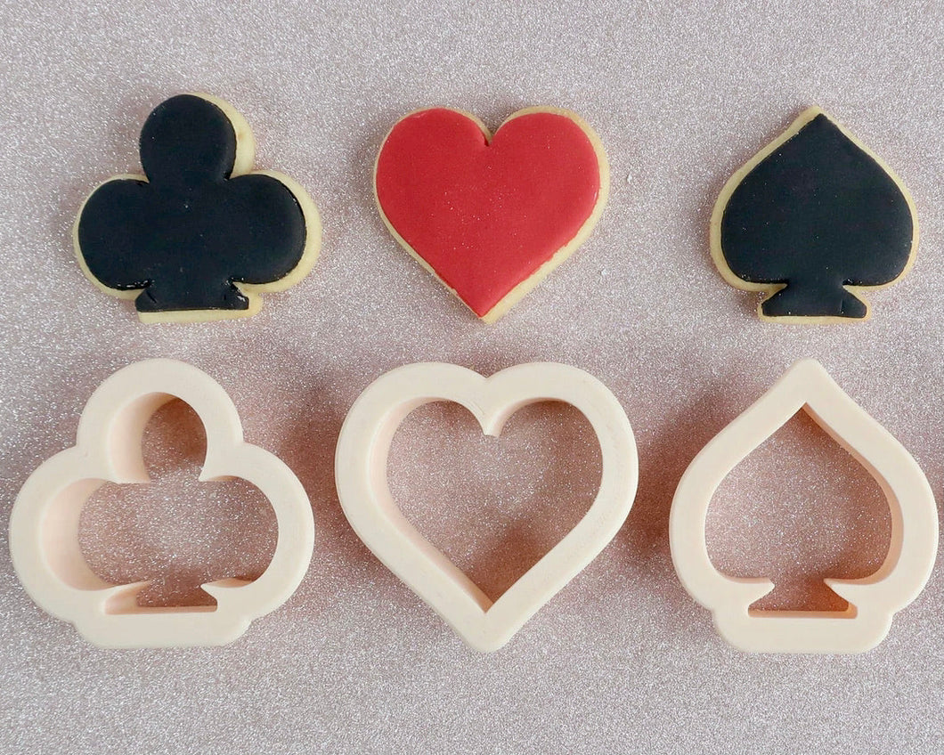 Playing Card Suits Stamp / Cutter - Made in the UK with Love  from House of Toot Sweet - Just £10! Shop now at House of Toot Sweet