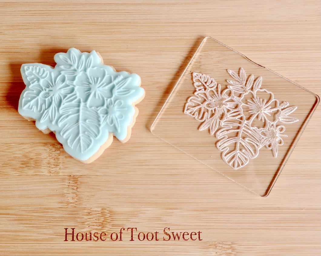 Tropical Floral Embosser / Cutter - Made in the UK with Love  from House of Toot Sweet - Just £5! Shop now at House of Toot Sweet