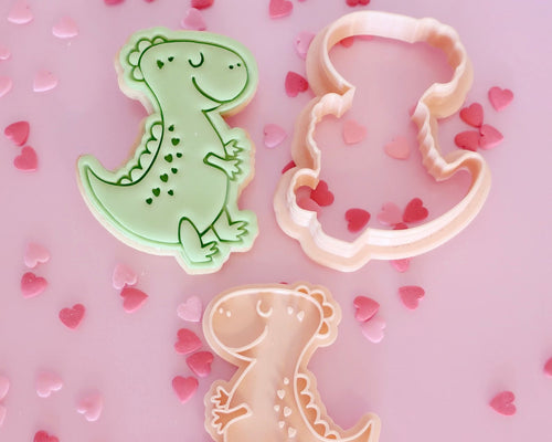 Cute T-rex Dinosaur Stamp / Cutter - Made in the UK with Love  from House of Toot Sweet - Just £5! Shop now at House of Toot Sweet