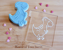 Load image into Gallery viewer, Cute T rex Embosser / Cutter - Made in the UK with Love  from House of Toot Sweet - Just £6! Shop now at House of Toot Sweet
