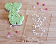 Load image into Gallery viewer, Cute Dinosaur with Balloon Embosser / Cutter - Made in the UK with Love  from House of Toot Sweet - Just £6! Shop now at House of Toot Sweet
