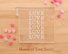 Load image into Gallery viewer, Love Love Love Embosser - Made in the UK with Love  from House of Toot Sweet - Just £6.50! Shop now at House of Toot Sweet
