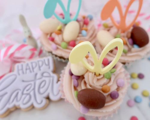 Bunny Ears - Cupcake Toppers - Made in the UK with Love  from House of Toot Sweet - Just £4.50! Shop now at House of Toot Sweet