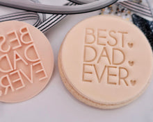 Load image into Gallery viewer, Best Dad Ever w/hearts Stamp - Made in the UK with Love  from House of Toot Sweet - Just £5! Shop now at House of Toot Sweet
