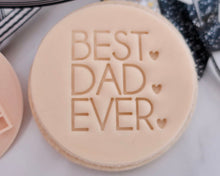 Load image into Gallery viewer, Best Dad Ever w/hearts Stamp - Made in the UK with Love  from House of Toot Sweet - Just £5! Shop now at House of Toot Sweet
