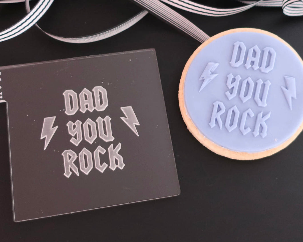 Dad You Rock Embosser - Made in the UK with Love  from House of Toot Sweet - Just £6.50! Shop now at House of Toot Sweet